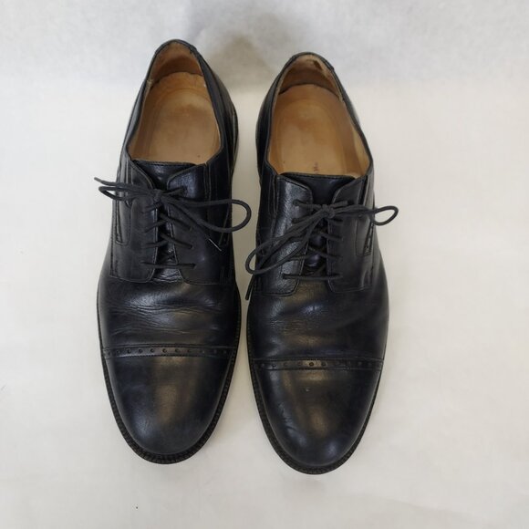 Johnston Murphy Cap-Toe Oxford Shoe Men's 8.5 Signature Series Leather Sheepskin - Picture 4 of 15